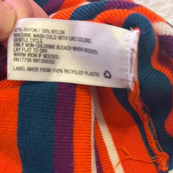 Victor Glemaud for Target Striped Multicolor Long Sleeve Top - Picture 5 of 5